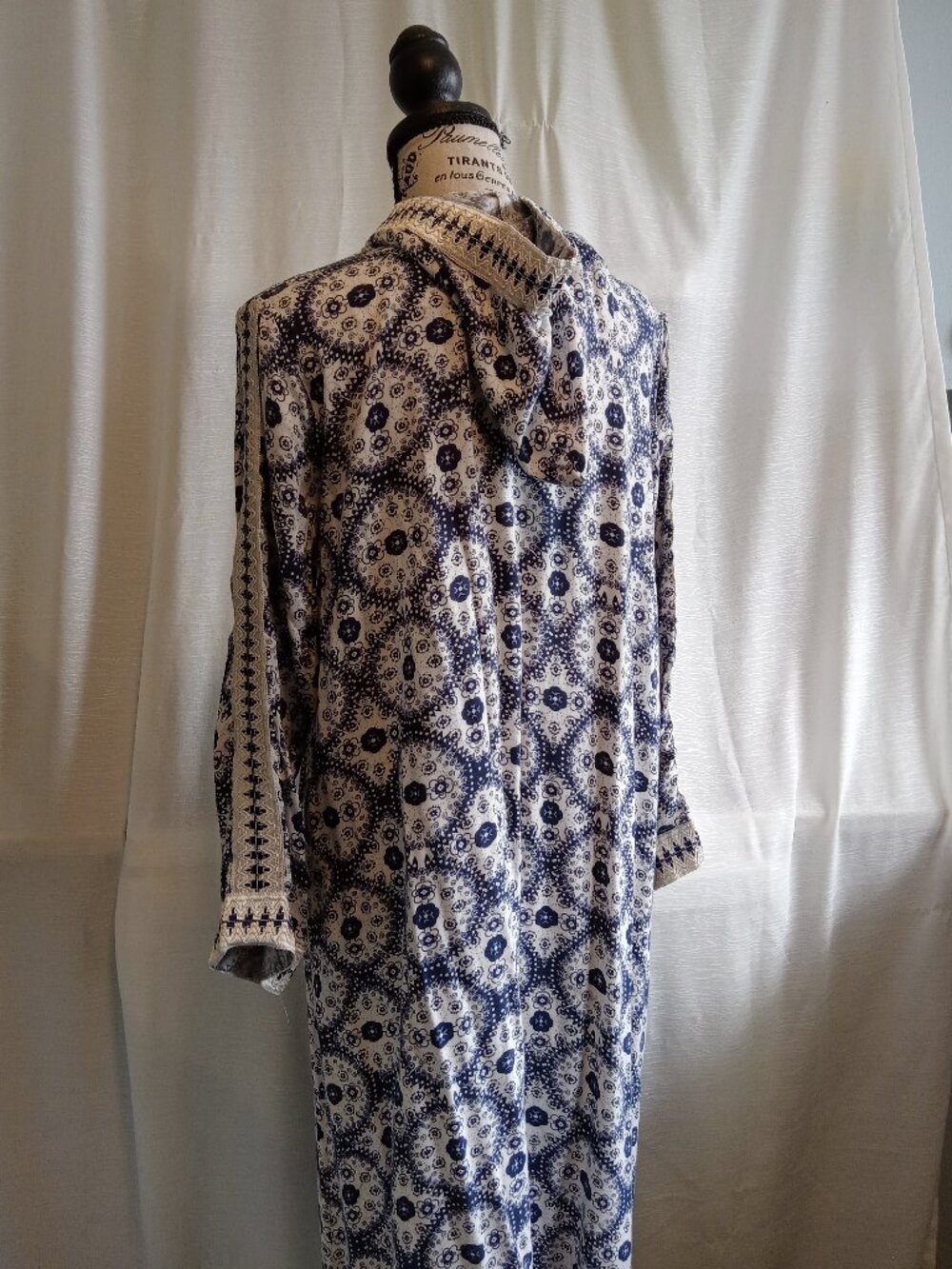 Vintage Lotus Moroccan djellaba/long dress/gandoura/abaya - casual or chic